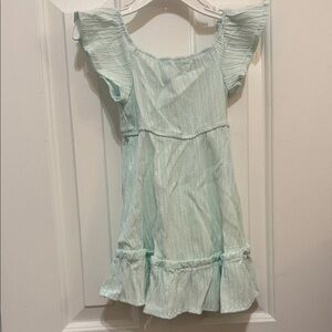 Kids Casual Dress in Light Green